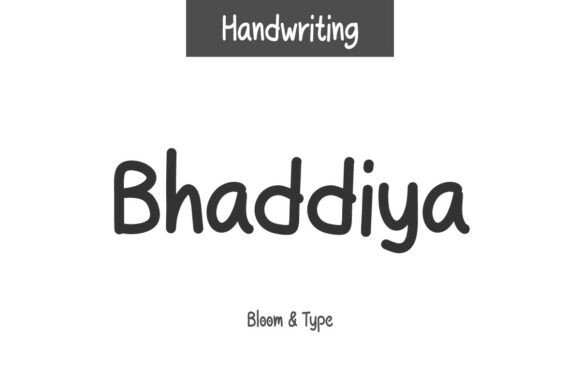 Bhaddiya Font: A Cheerful Typeface for Web Design