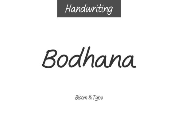 Bodhana: A Warm Handwritten Font for Crafters