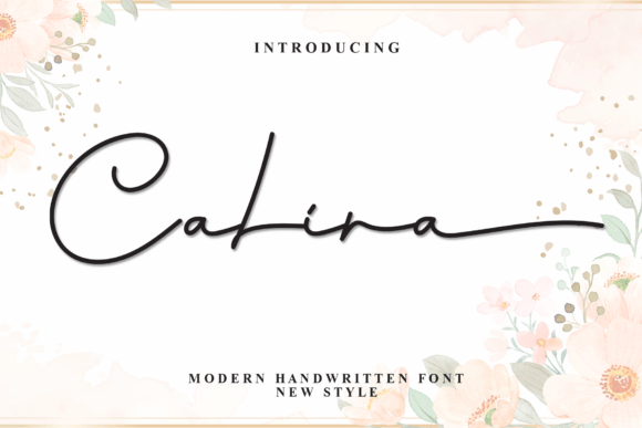 Calina: A Modern Script Font for Web Design