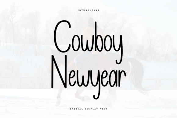 Cowboy Newyear: A Cheerful Display Font