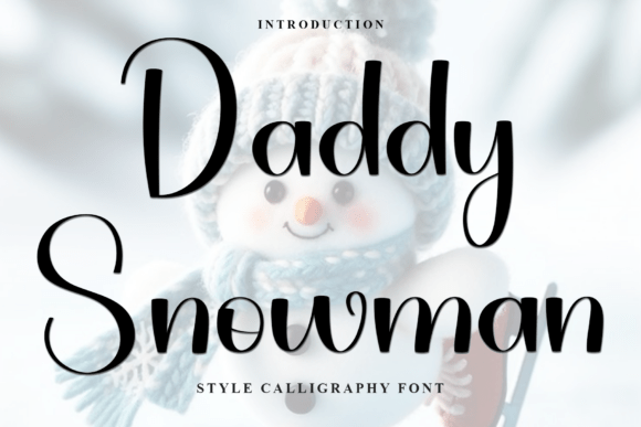 Daddy Snowman Font for Creative Marketing