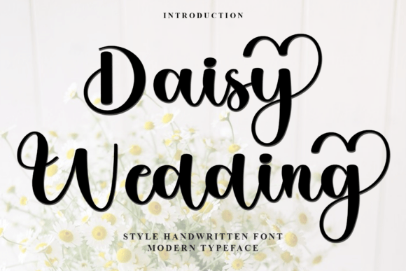 Daisy Wedding Font for Branding