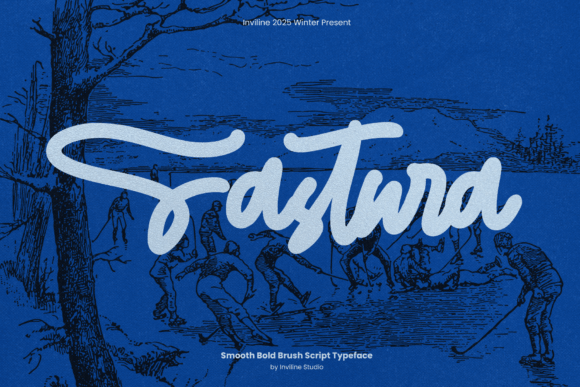 Fastura: A Bold Brush Script for Web Design