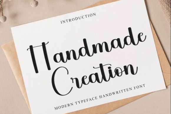 Handmade Creation: A Beautiful Font for Creative Projects