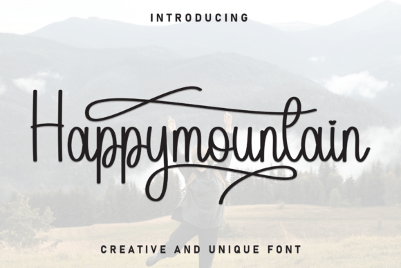 Happymountain: A Stylish Script Font