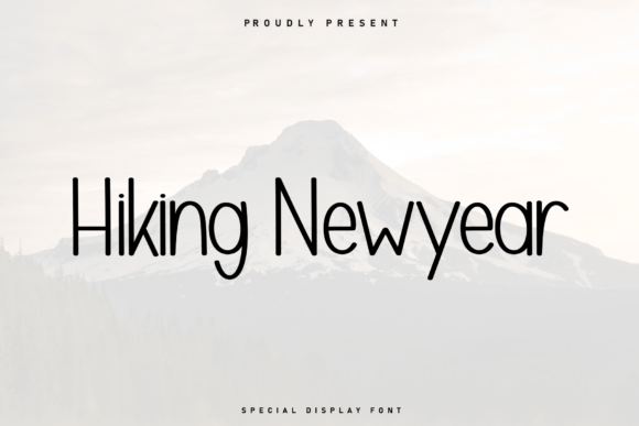Hiking Newyear: A Friendly Font for Creative Projects