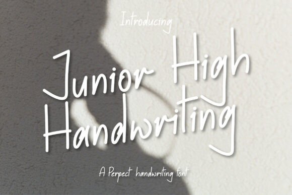 Junior High Handwriting Font
