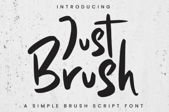 Just Brush: A Bold Handwritten Font