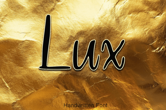 Lux: A Luxurious Handwritten Font