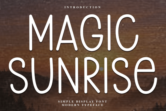 Magic Sunrise Font for Creative Makers