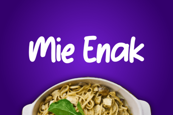 Mie Enak: A Elegant Font for Creative Projects