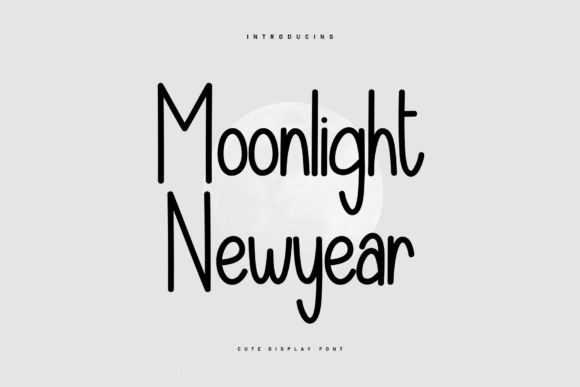 Moonlight Newyear Font for Business