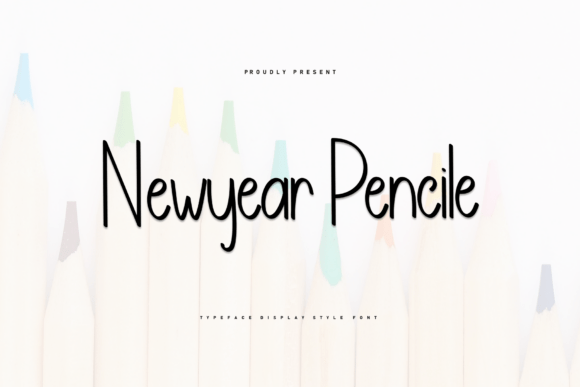 Newyear Pencile Font for Web Design