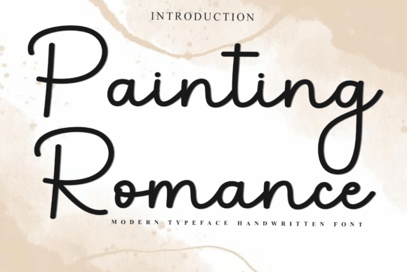 Painting Romance Font