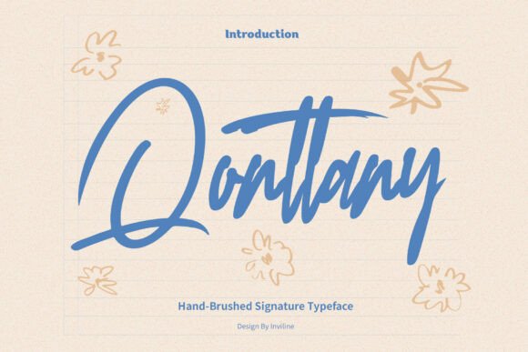 Qonttany: A Refined Script Typeface
