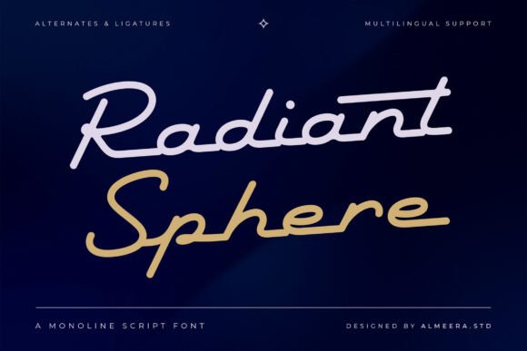 Radiant Sphere: A Vintage-Inspired Script Font