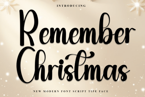 Remember Christmas Font