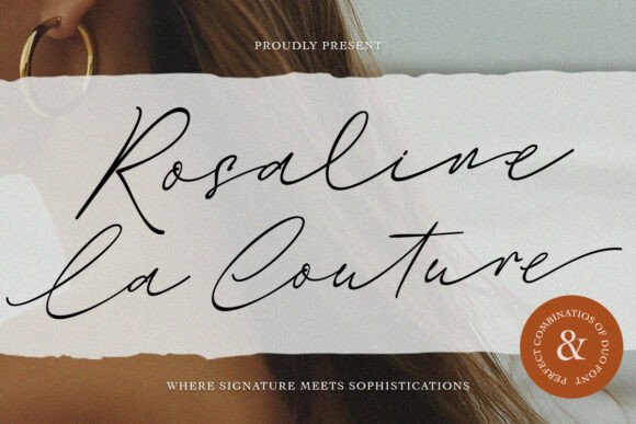 Rosaline La Couture: Elegant Font for Campaigns