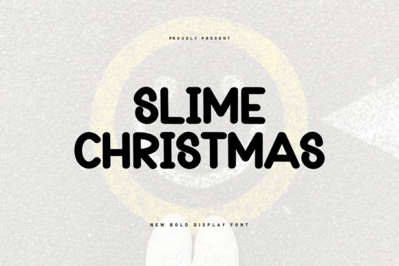 Slime Christmas Font for Creative Makers