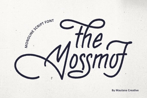 The Mossmof: A Beautiful Script Font