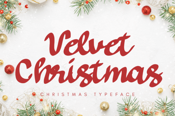 Velvet Christmas: A Festive Font for Marketers