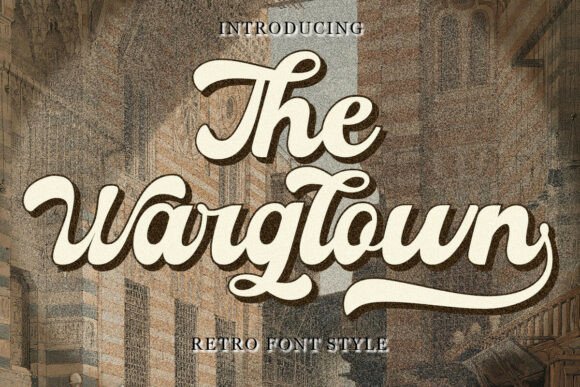 Warglown Font: Bold Retro Style for Crafters