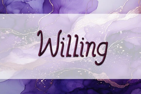 Willing: A Creative Typeface