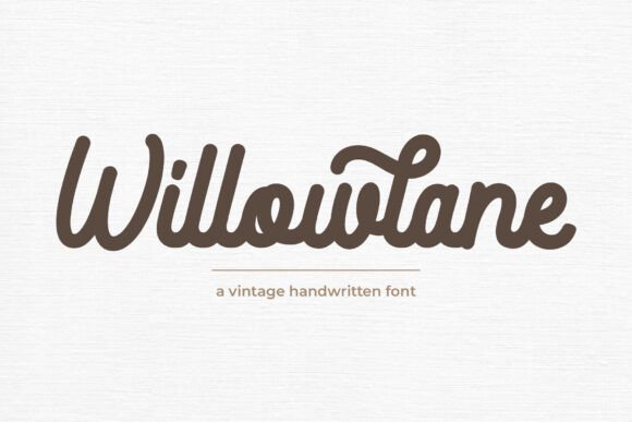 Willowlane: A Vintage Script for Creative Projects
